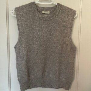 Aritzia Grey Cashmere Vest